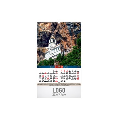 Zidni kalendar | Manastiri Crne Gore